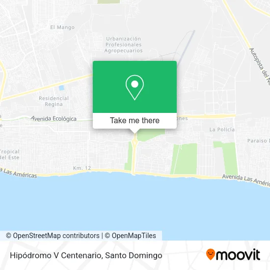 Mapa de Hipódromo V Centenario