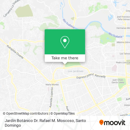 Mapa de Jardín Botánico Dr. Rafael M. Moscoso