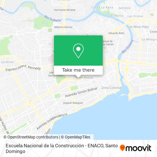 Mapa de Escuela Nacional de la Construcción - ENACO