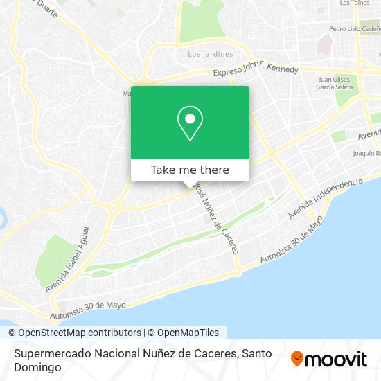 Supermercado Nacional Nuñez de Caceres map