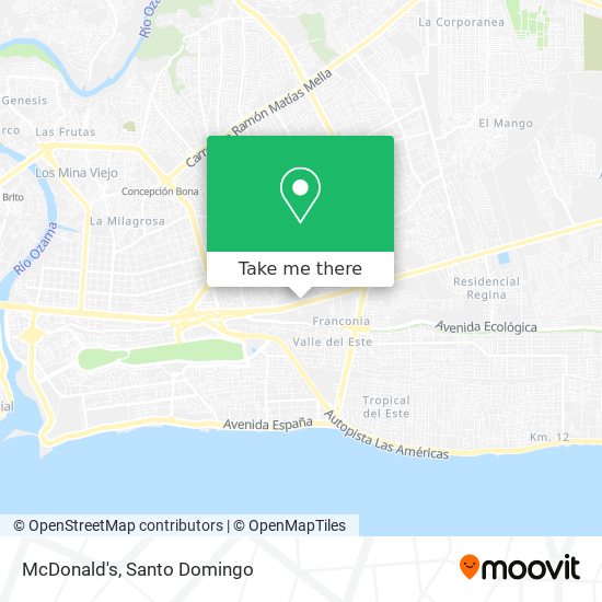 McDonald's map