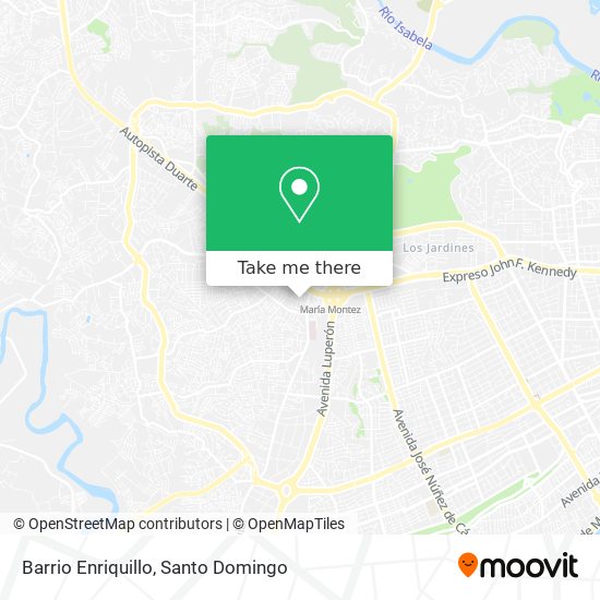Barrio Enriquillo map