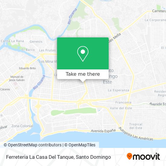 Mapa de Ferreteria La Casa Del Tanque