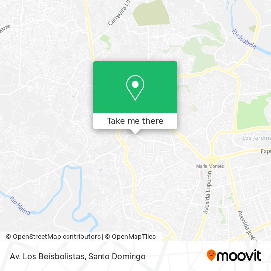 Av. Los Beisbolistas map