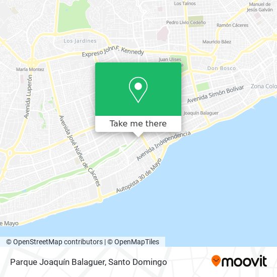 Parque Joaquín Balaguer map