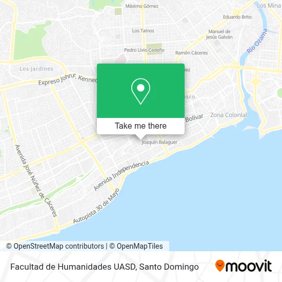 Facultad de Humanidades UASD map