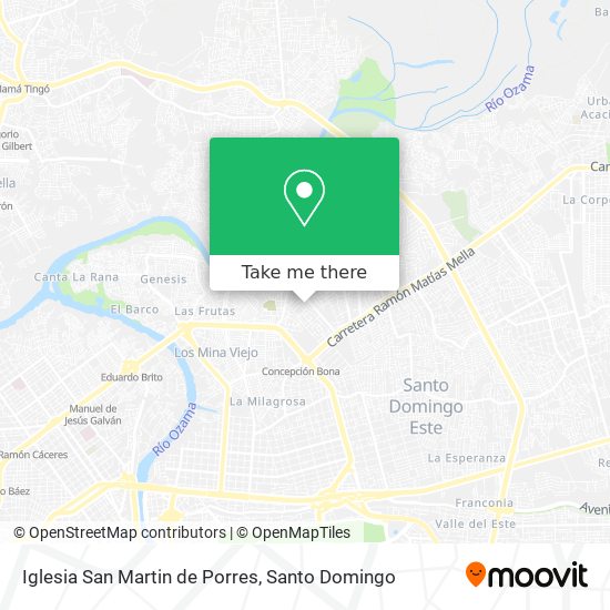 Iglesia San Martin de Porres map