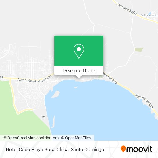 Hotel Coco Playa Boca Chica map