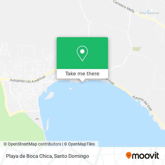 Playa de Boca Chica map
