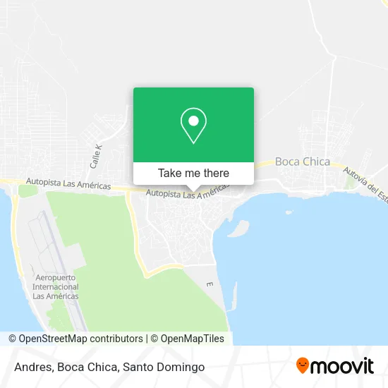Andres, Boca Chica map