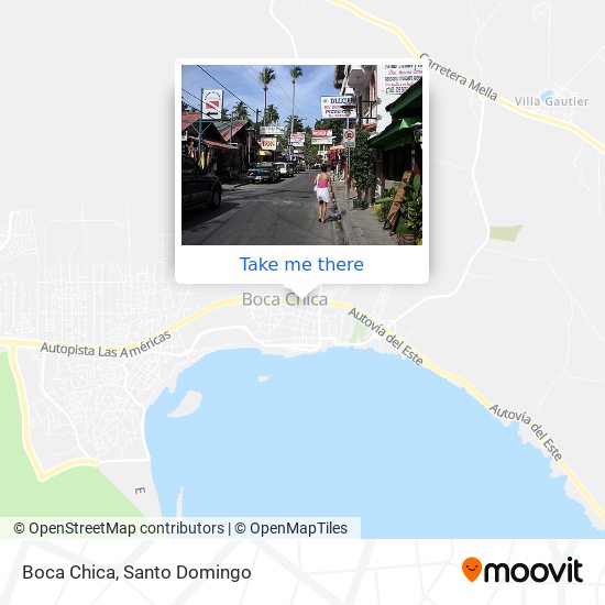 Boca Chica map