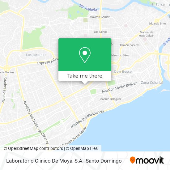Laboratorio Clinico De Moya, S.A. map
