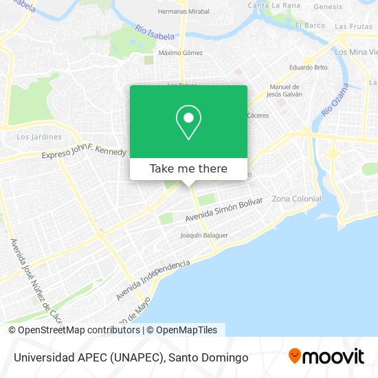 Universidad APEC (UNAPEC) map