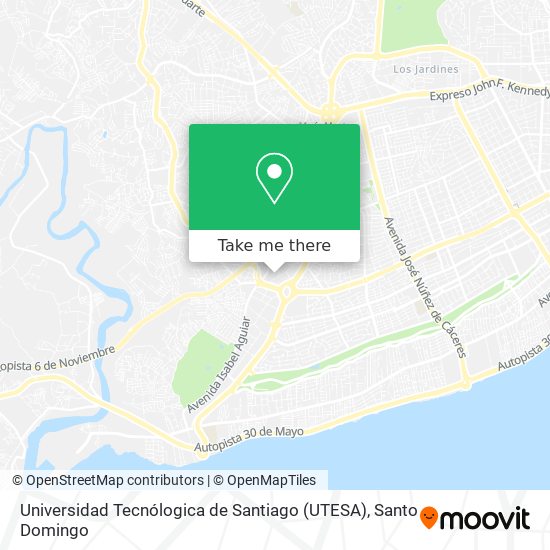 Universidad Tecnólogica de Santiago (UTESA) map
