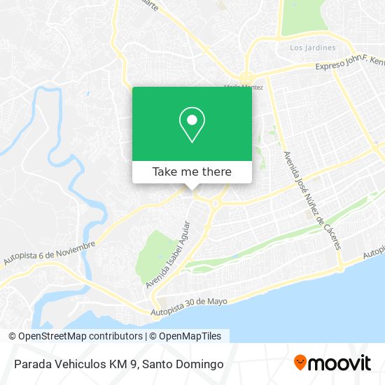 Parada Vehiculos KM 9 map