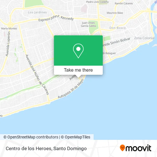 Mapa de Centro de los Heroes
