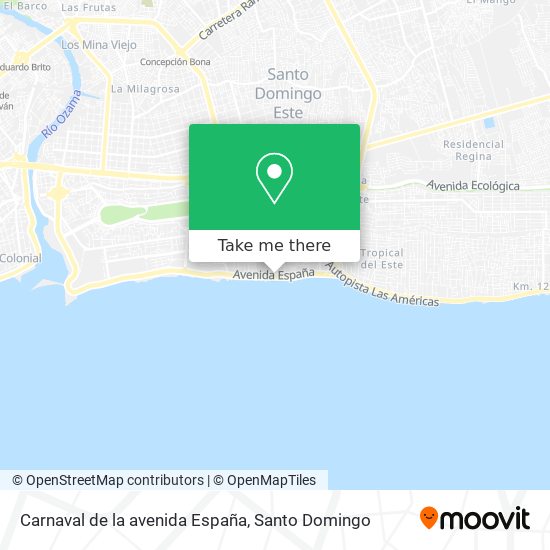 Carnaval de la avenida España map