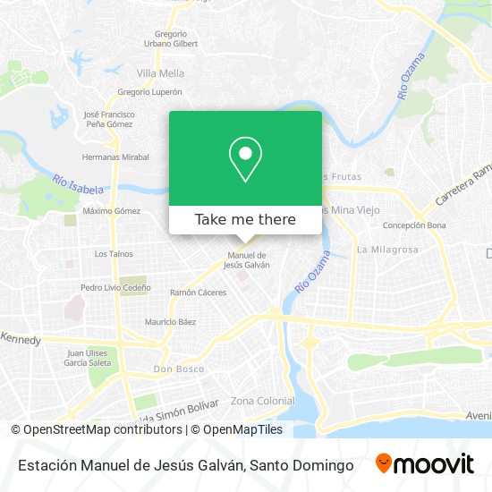 Mapa de Estación Manuel de Jesús Galván