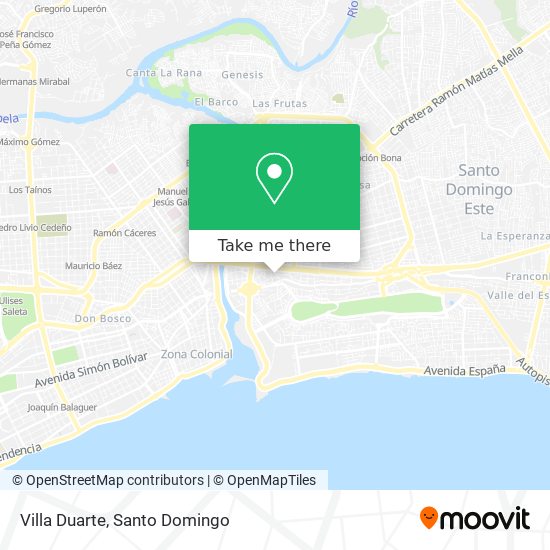 Villa Duarte map