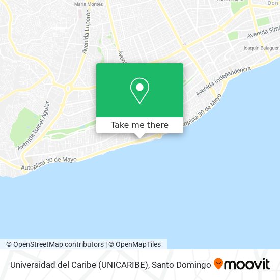 Mapa de Universidad del Caribe (UNICARIBE)
