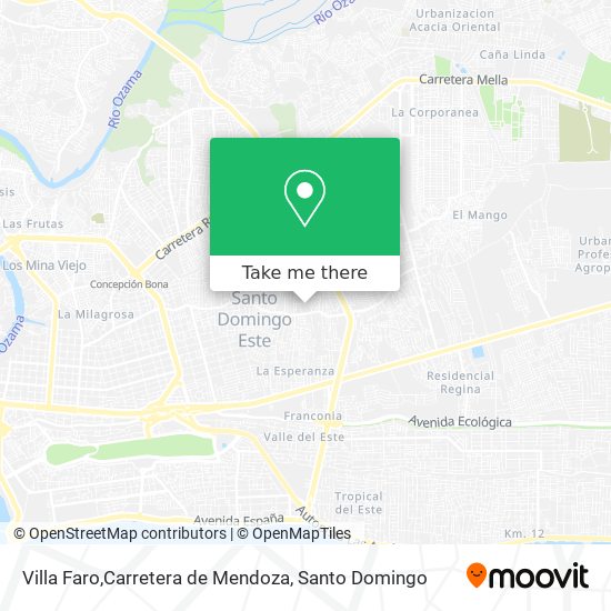 Villa Faro,Carretera de Mendoza map