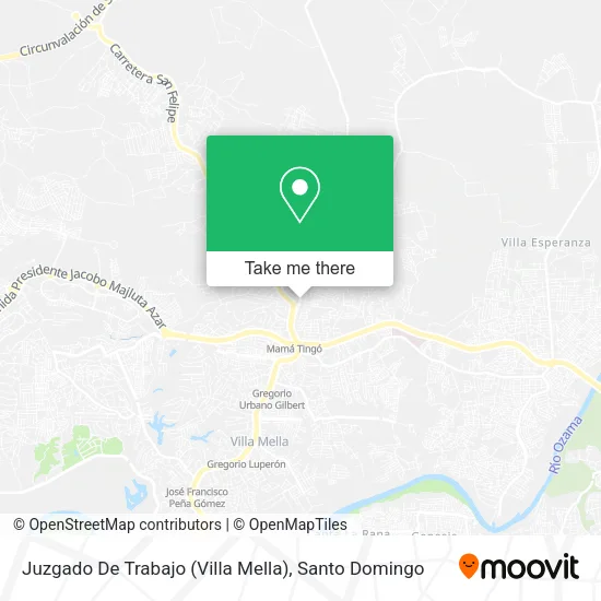 Juzgado De Trabajo (Villa Mella) map
