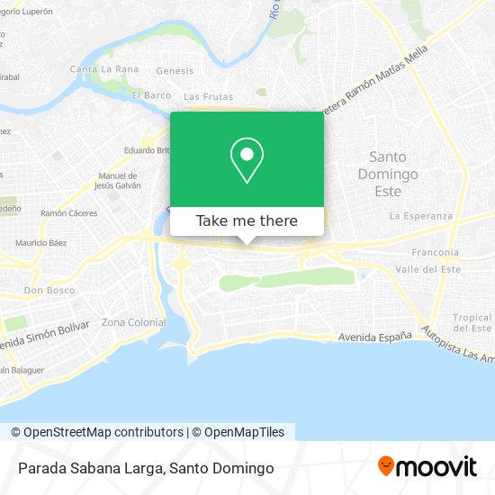 Parada Sabana Larga map