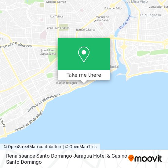 Renaissance Santo Domingo Jaragua Hotel & Casino map