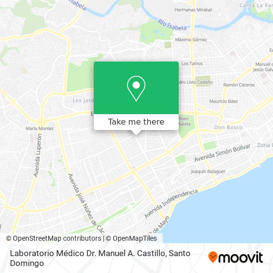 Laboratorio Médico Dr. Manuel A. Castillo map