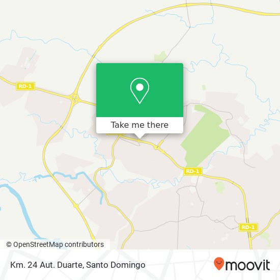 Km. 24 Aut. Duarte map