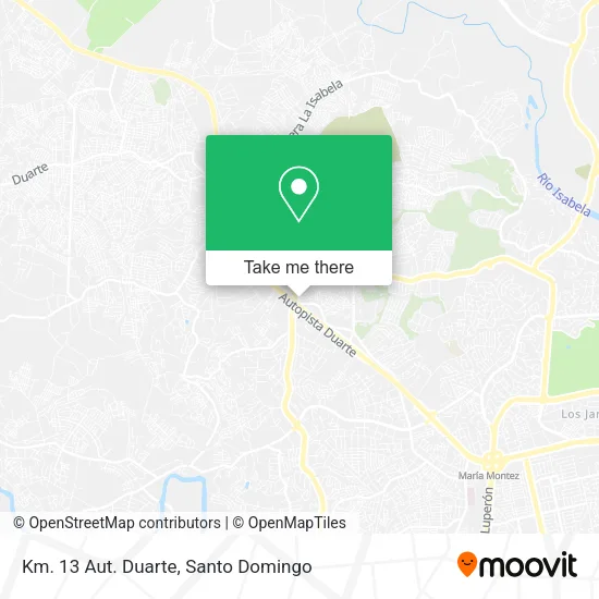 Mapa de Km. 13 Aut. Duarte
