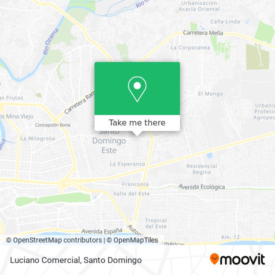 Luciano Comercial map