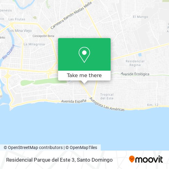 Mapa de Residencial Parque del Este 3