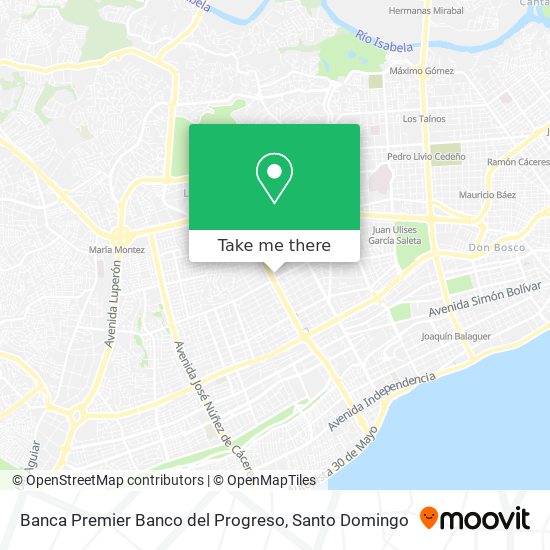 Banca Premier Banco del Progreso map