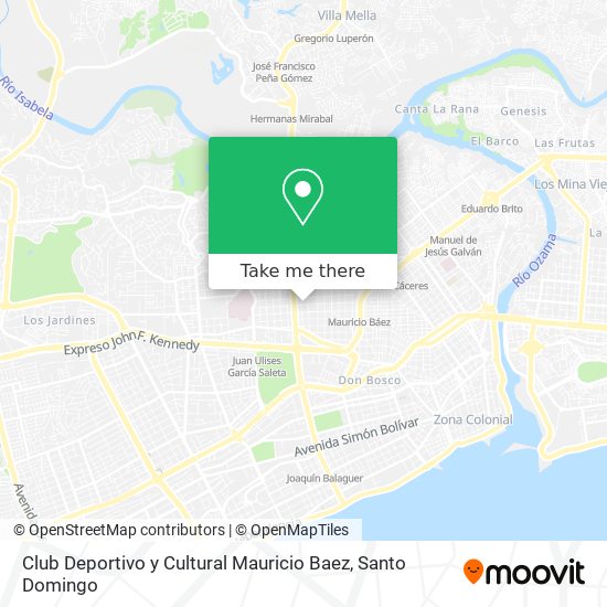 Club Deportivo y Cultural Mauricio Baez map