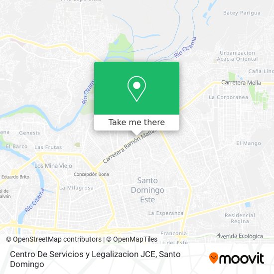 Centro De Servicios y Legalizacion JCE map