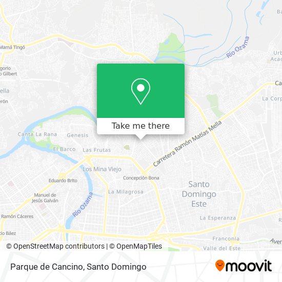 Parque de Cancino map