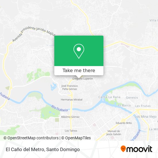 El Caño del Metro map