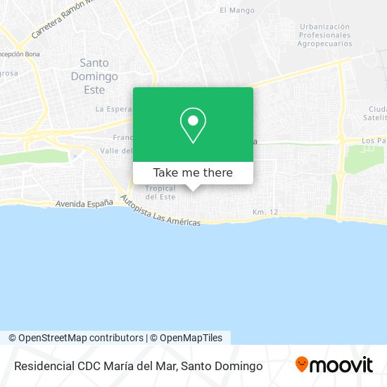 Residencial CDC María del Mar map