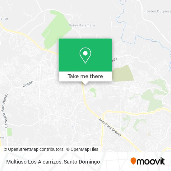 Multiuso Los Alcarrizos map