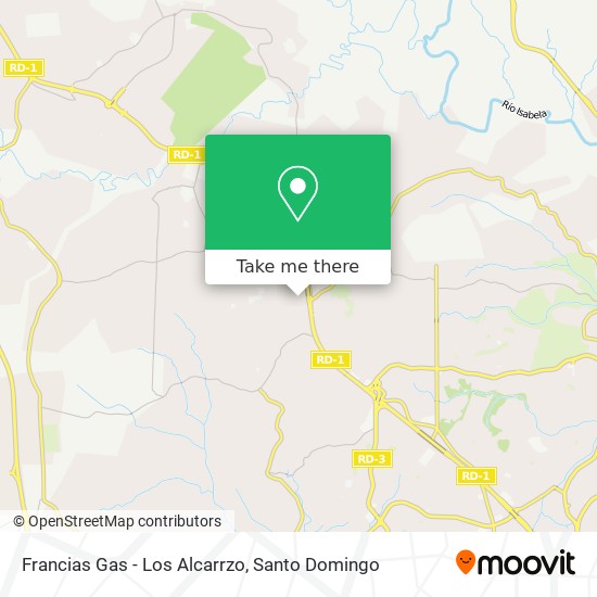 Francias Gas - Los Alcarrzo map