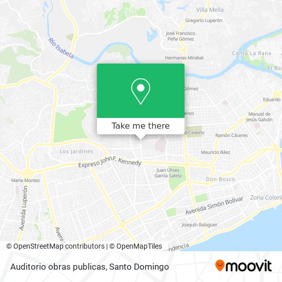 Auditorio obras publicas map