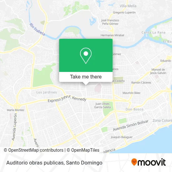 Auditorio obras publicas map