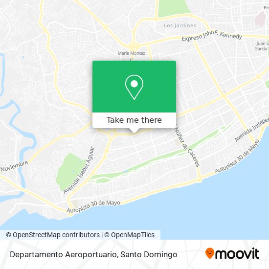 Departamento Aeroportuario map