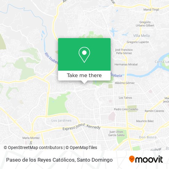 Paseo de los Reyes Católicos map