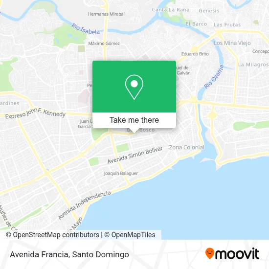 Mapa de Avenida Francia