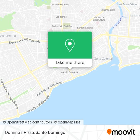 Domino's Pizza map