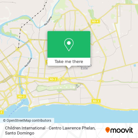 Mapa de Children International - Centro Lawrence Phelan