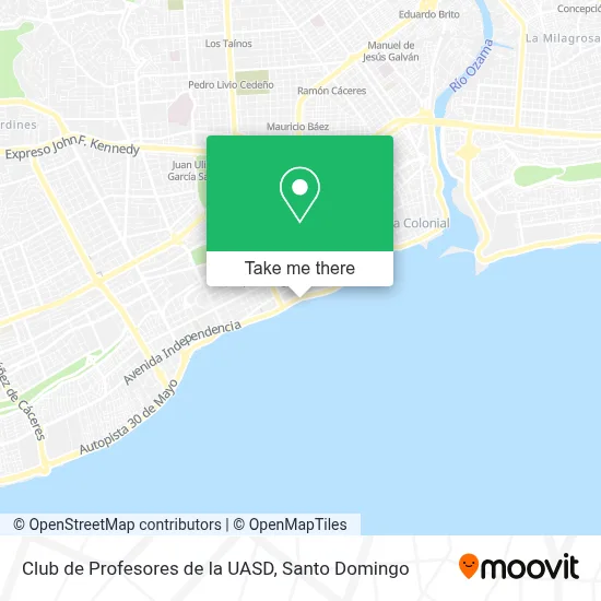 Club de Profesores de la UASD map