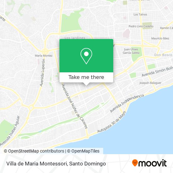 Villa de Maria Montessori map